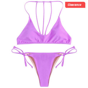 Stunning Sexy Lace Up Low Waist Bikini Swim Suit!